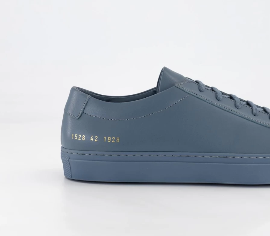 Common Projects Men's Achilles Low Top Sneakers in Blu Stone