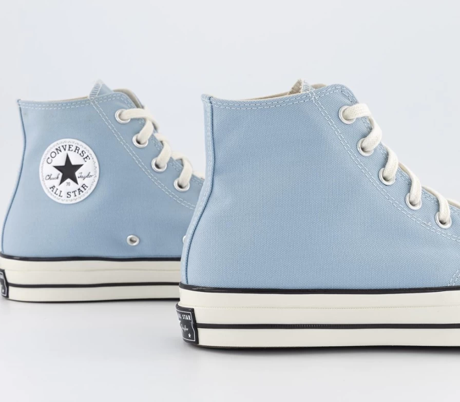 Converse Chuck 70 All Star High Top Sneakers for Men in Armoury Blue, Egret, and Black