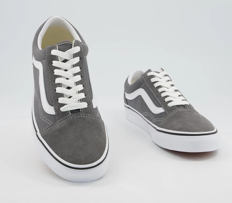 Vans Old Skool Men's Pewter True White Skate Trainers