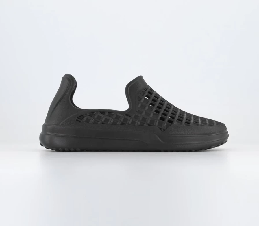 LUSSO CLOUD Men's Jet Black Scenario Slip-On Shoes