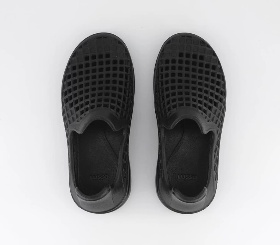 LUSSO CLOUD Men's Jet Black Scenario Slip-On Shoes
