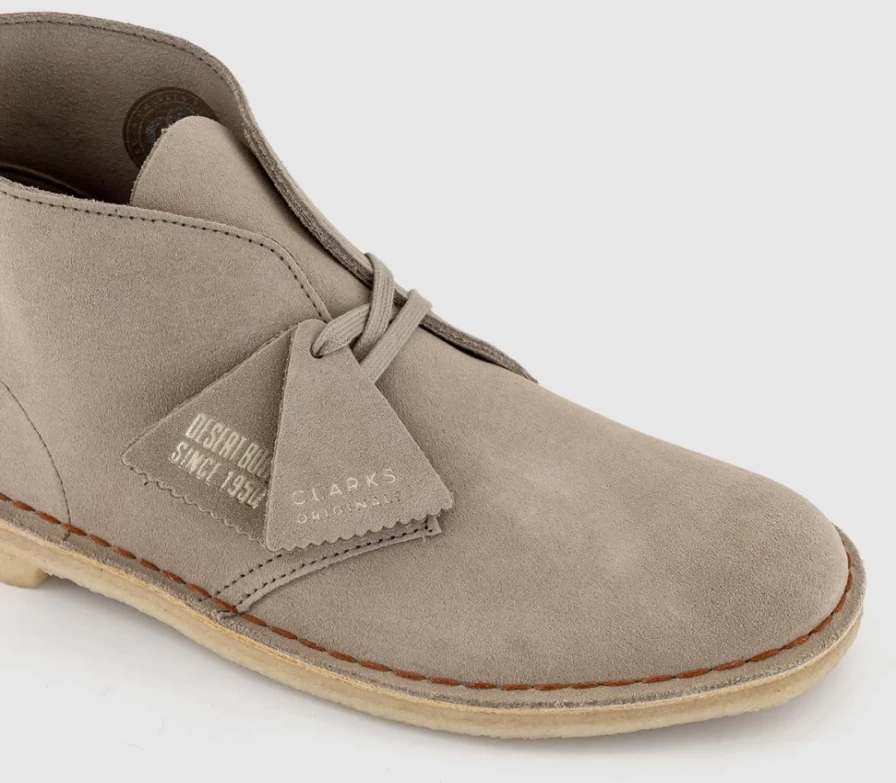 Clarks Originals Men's Desert Boots in Sand Suede - Classic Casual Footwear