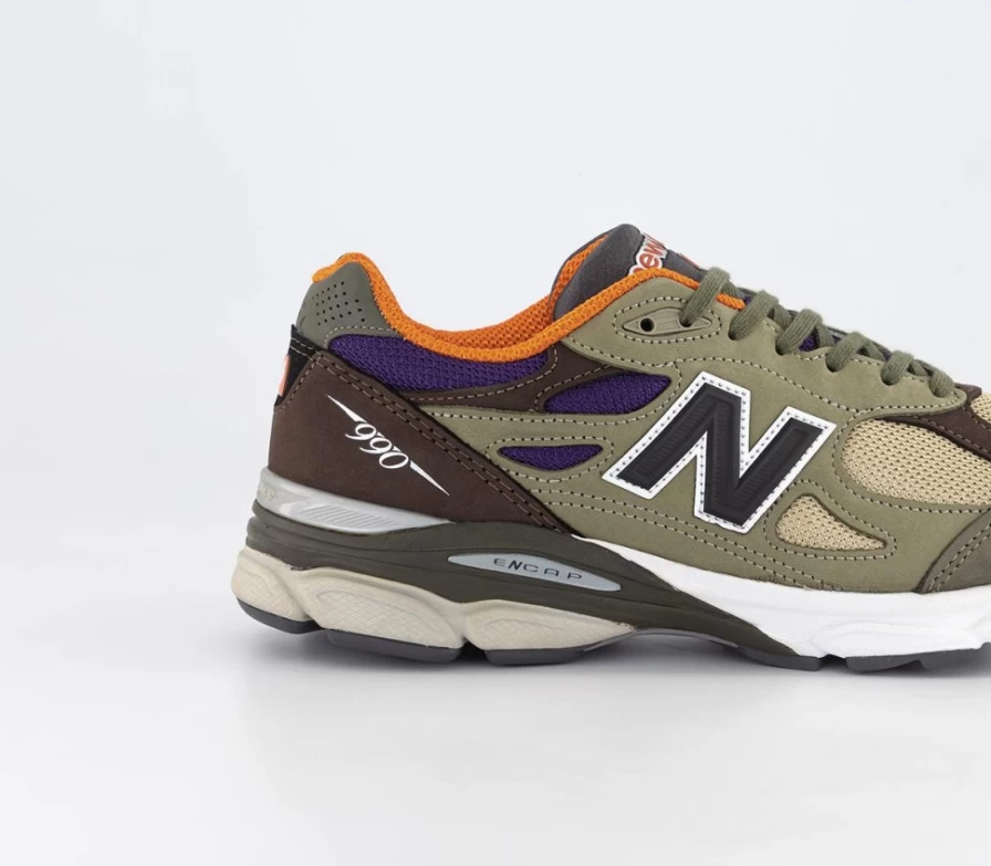 New Balance 990V3 Men's Brown Running Trainers – Premium Comfort & Style