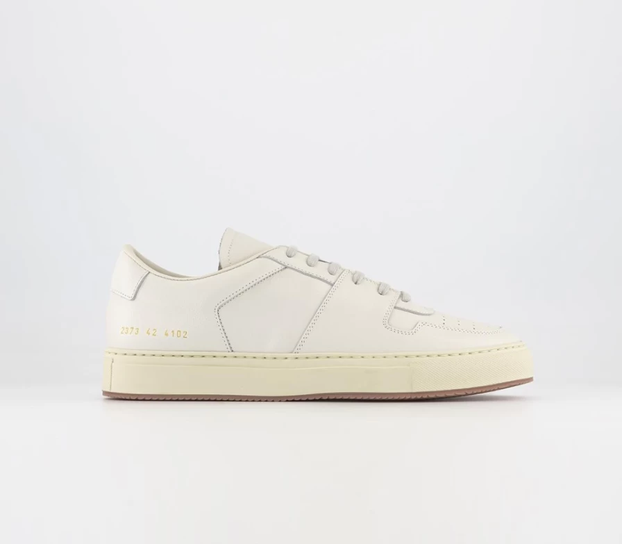 Common Projects Decades Low Top Sneakers in Off White for Men - Minimalist Luxury Trainers