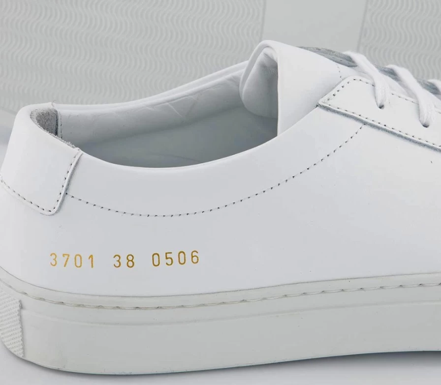 Common Projects Women's Achilles Low White Mono Leather Sneakers