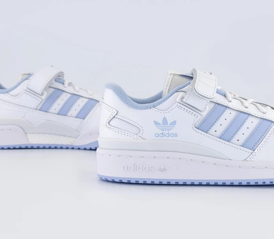 Adidas Forum 84 Low Women's Trainers in White Blue White