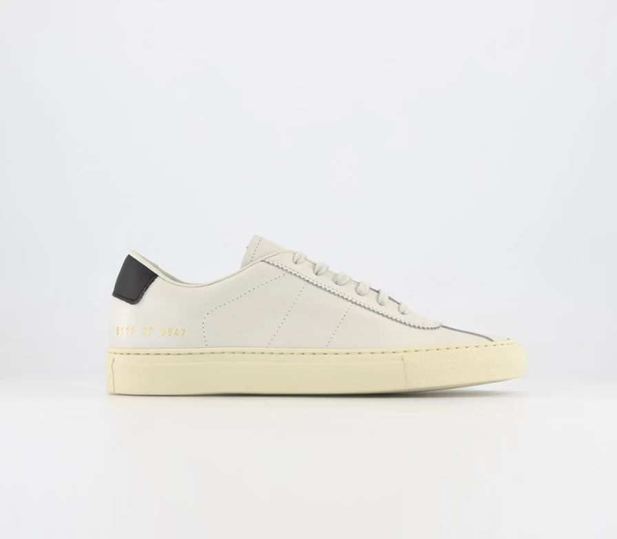 Common Projects Women's Tennis 77 Trainers in White & Black - Classic Sneakers
