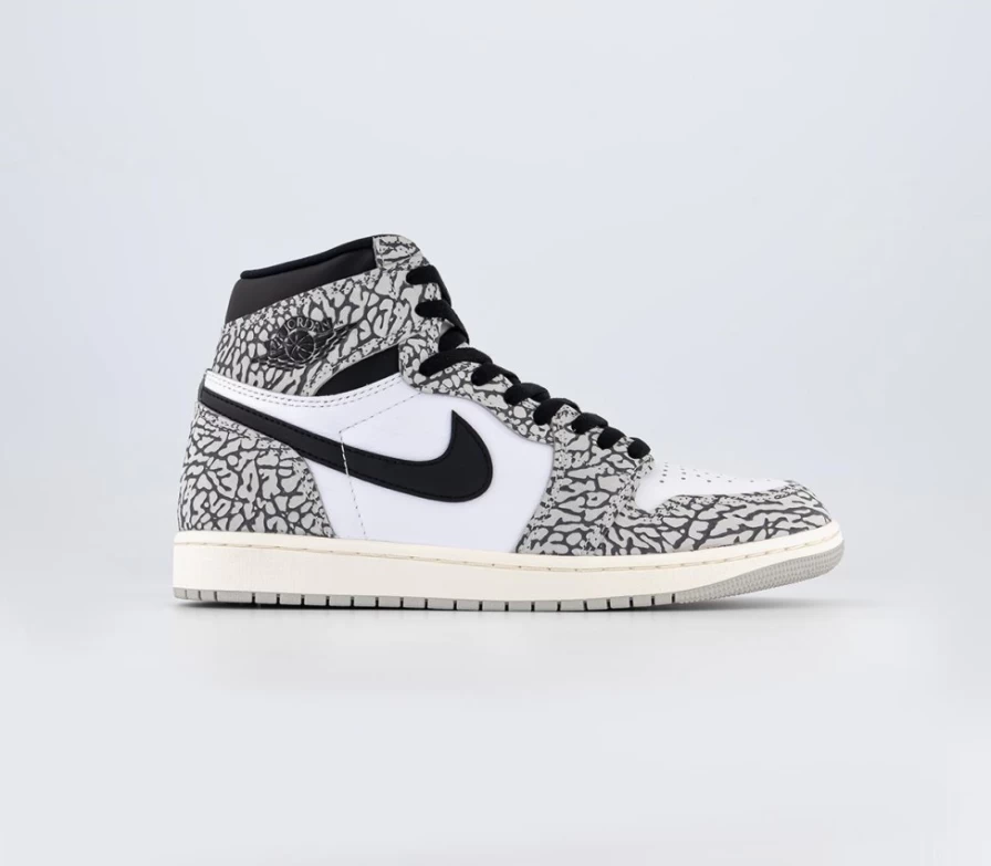 Jordan Air Jordan 1 High OG Men's Sneakers in Tech Grey, Muslin, Black, White