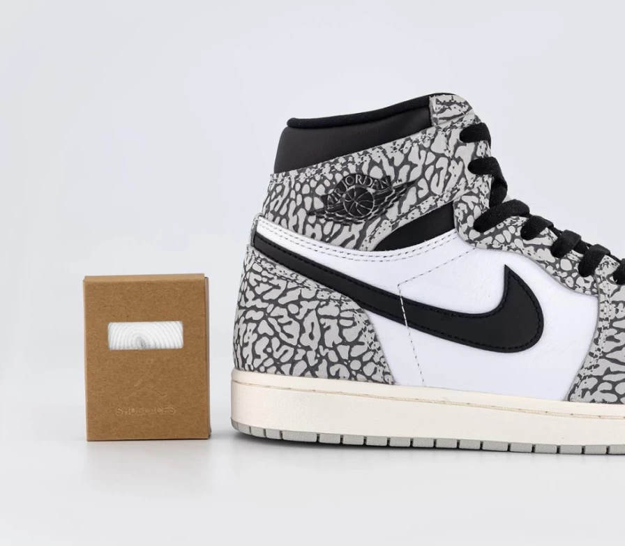 Jordan Air Jordan 1 High OG Men's Sneakers in Tech Grey, Muslin, Black, White