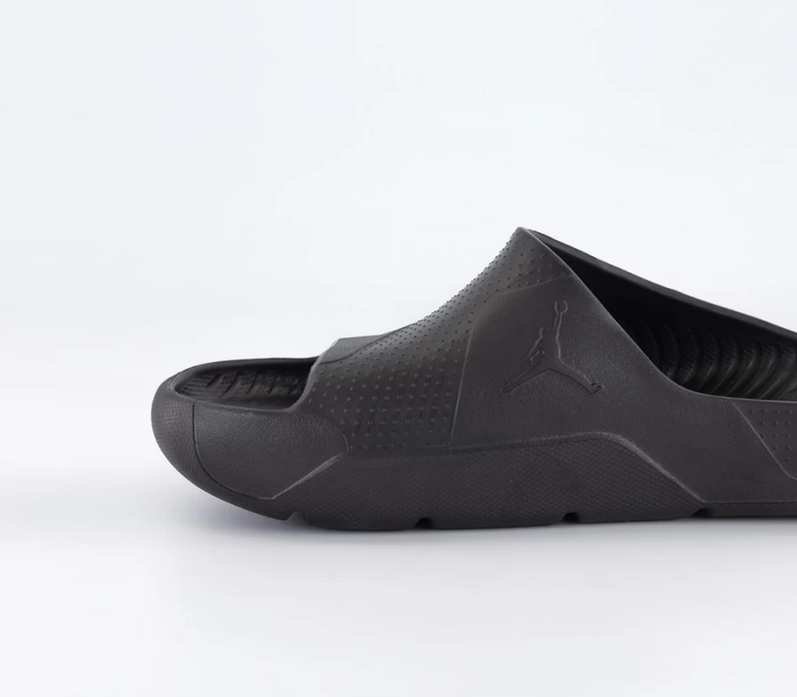 Jordan Men's Black Post Sliders - Comfortable Slide Sandals for Casual Wear