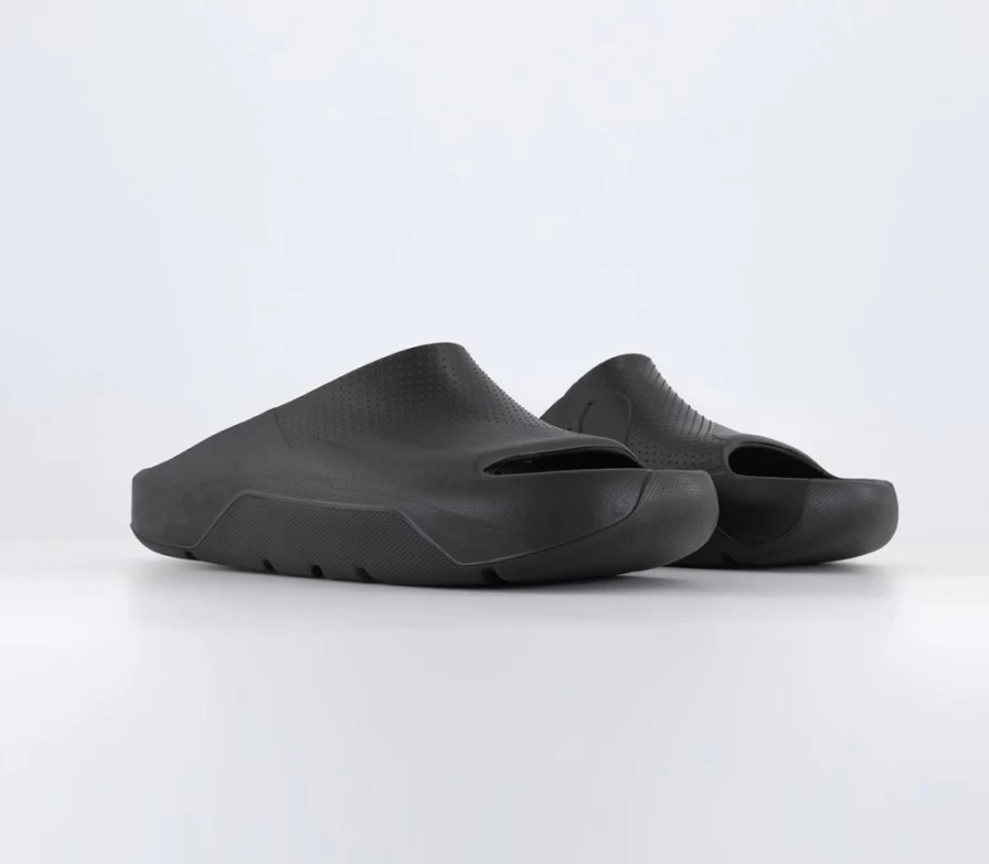 Jordan Men's Black Post Sliders - Comfortable Slide Sandals for Casual Wear