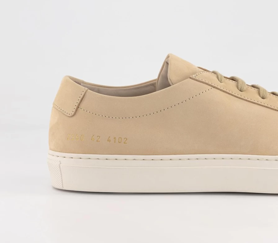 Common Projects Men's Achilles Low Nubuck Trainers in Off White