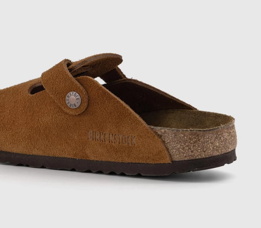 BIRKENSTOCK Boston Clogs for Men in Mink - Comfortable Leather Slip-On Shoes