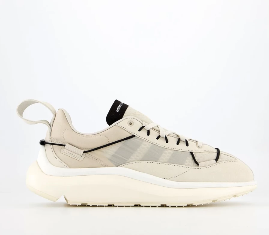 Adidas Y-3 Shiku Run Trainers for Men - Talc Black Clear Brown Running Shoes