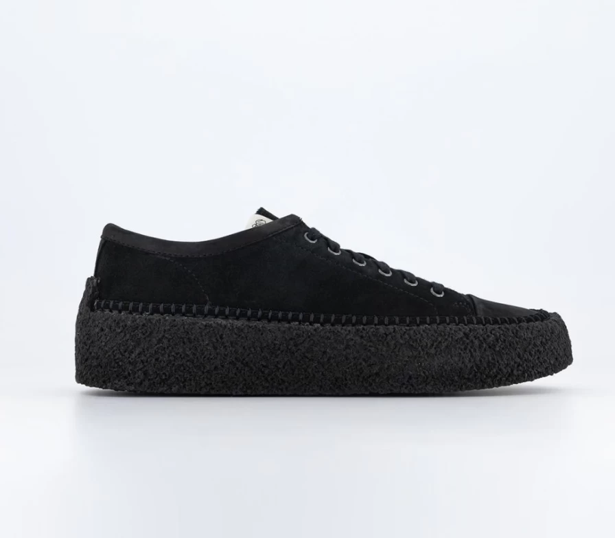 Clarks Originals Men's Caravan Low Top Shoes in Black Combi - Classic Casual Sneakers