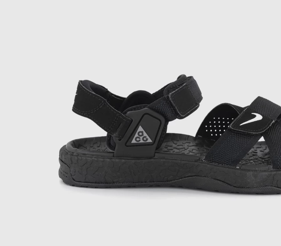 Nike ACG Air Deschutz Men's Sandals - Black Grey Fog Anthracite Dark Grey Outdoor Sport