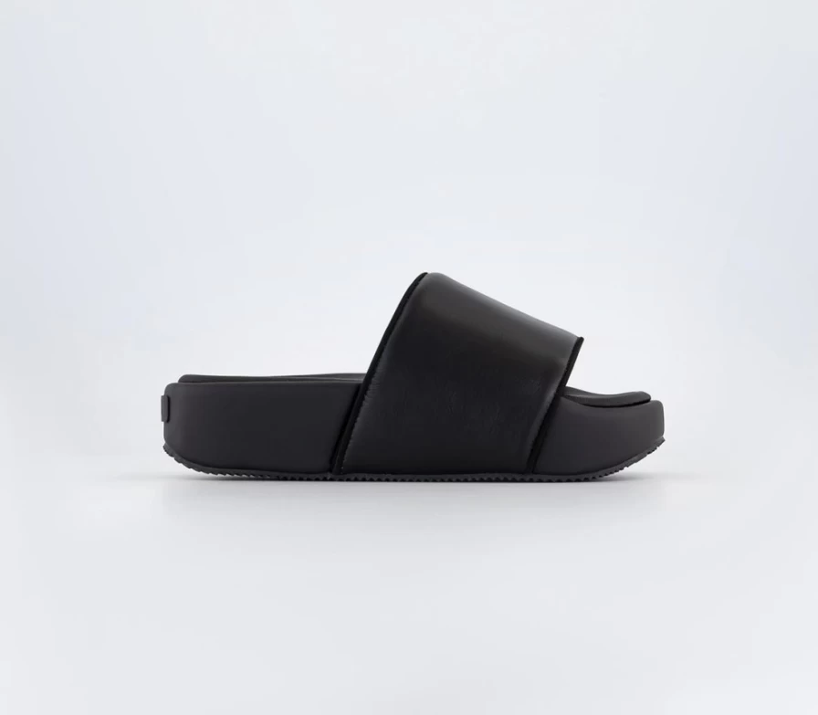Adidas Y-3 Men's Black Y-3 Slides | Official Y-3 Footwear