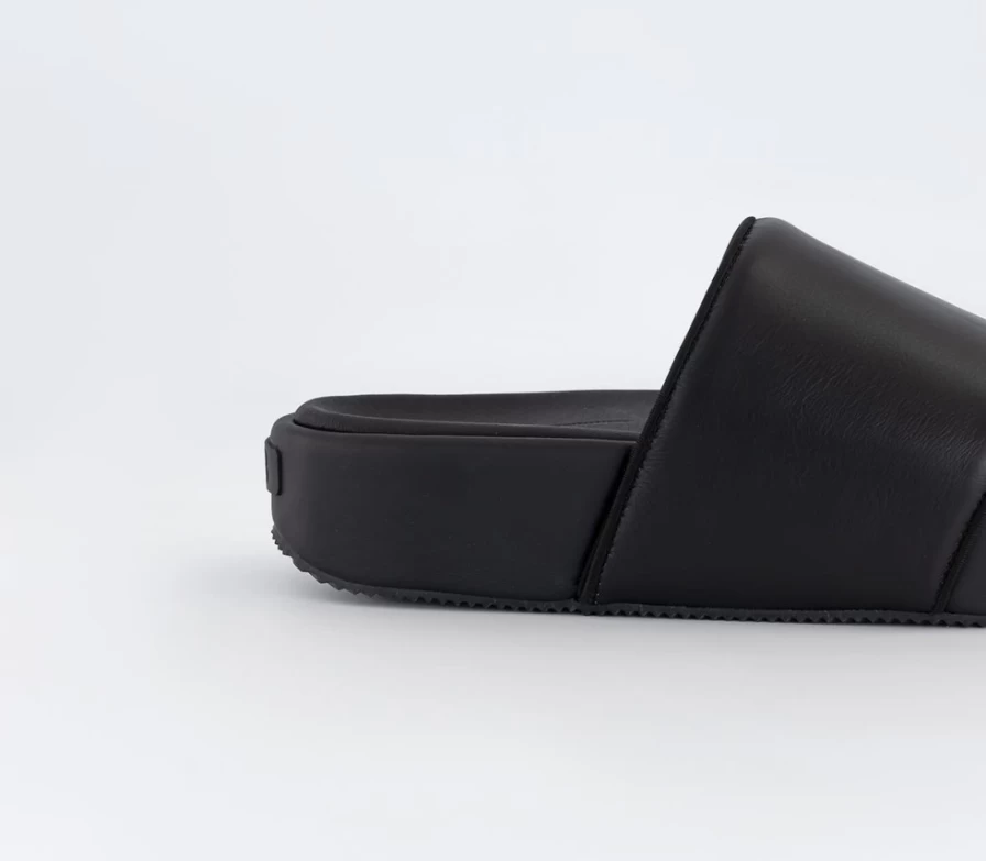 Adidas Y-3 Men's Black Y-3 Slides | Official Y-3 Footwear