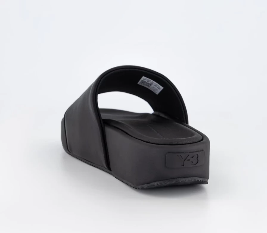 Adidas Y-3 Men's Black Y-3 Slides | Official Y-3 Footwear