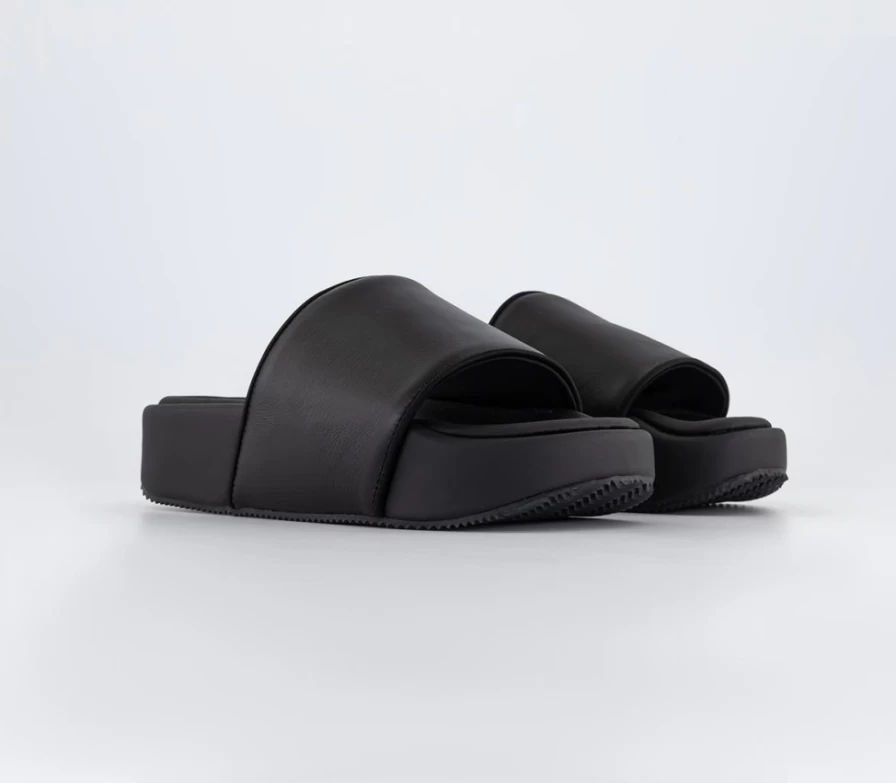 Adidas Y-3 Men's Black Y-3 Slides | Official Y-3 Footwear
