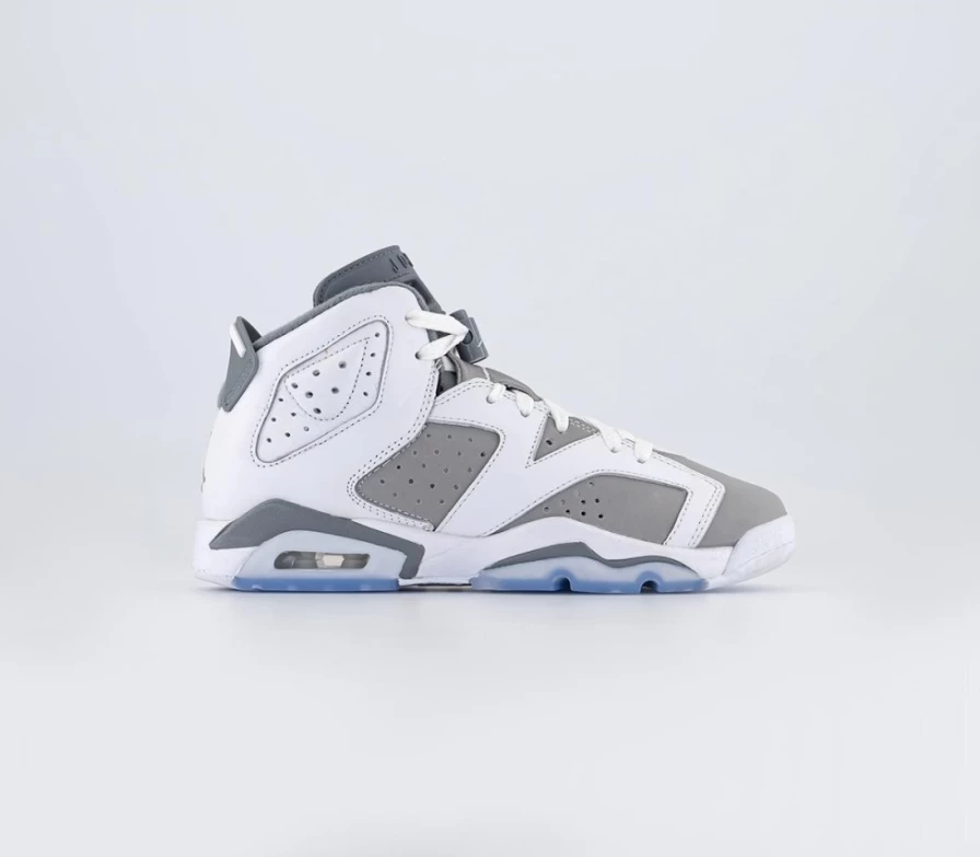 Jordan Air Jordan 6 Retro Men's Trainers in White, Medium Grey, Cool Grey