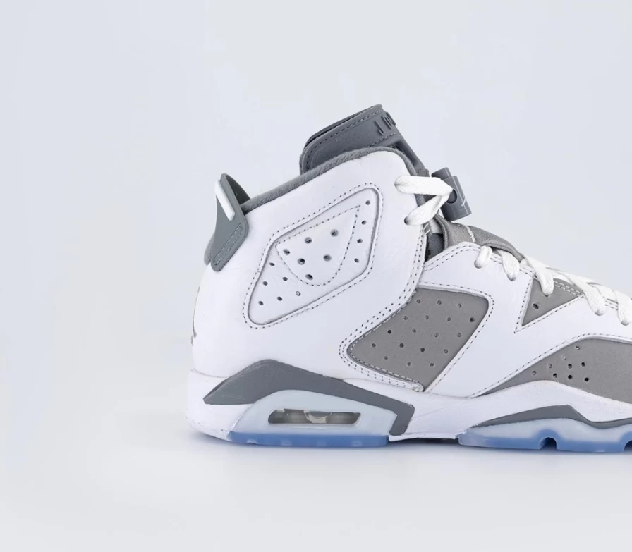 Jordan Air Jordan 6 Retro Men's Trainers in White, Medium Grey, Cool Grey