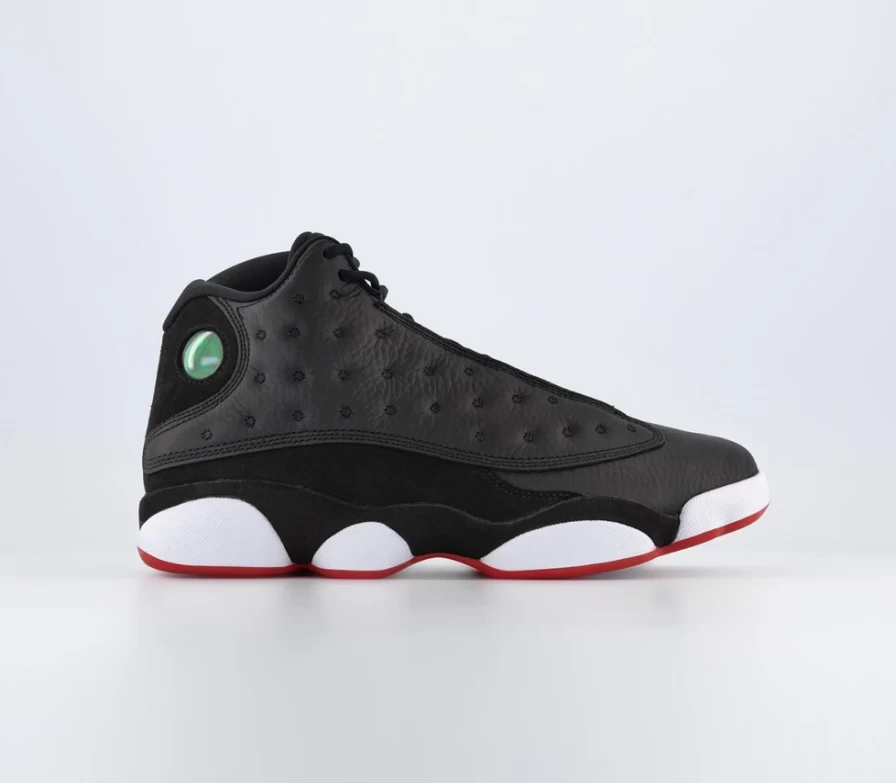 Jordan Men's Air Jordan 13 Retro Basketball Shoes - Black, True Red, White