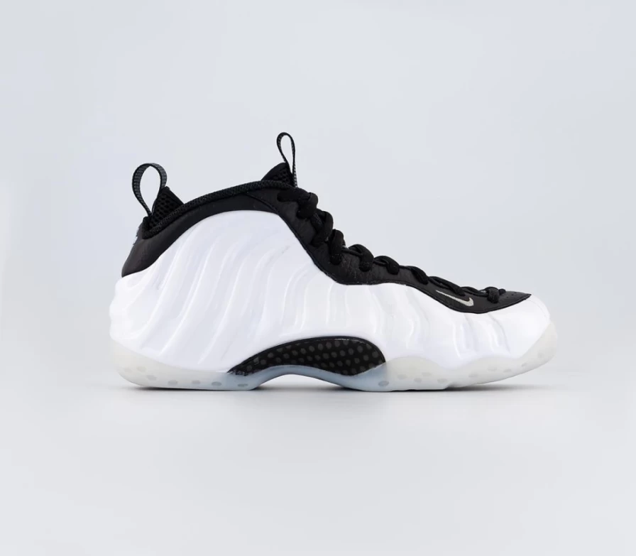 Nike Air Foamposite One Men's Trainers in White Metallic Silver Black Cobalt Bliss Race Blue