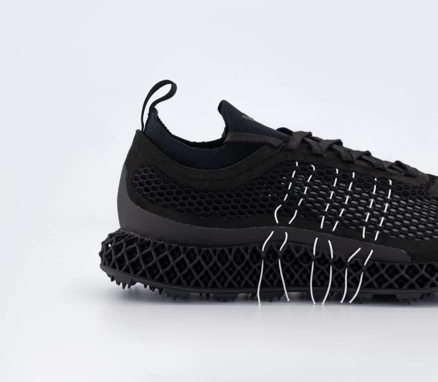 Adidas Y-3 Women's Runner 4D Halo Sneakers in Black Off White Black