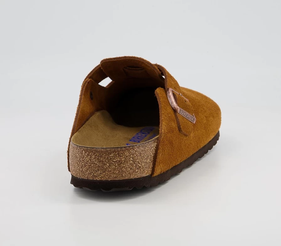BIRKENSTOCK Boston Clogs for Men in Mink - Comfortable Leather Slip-On Mules