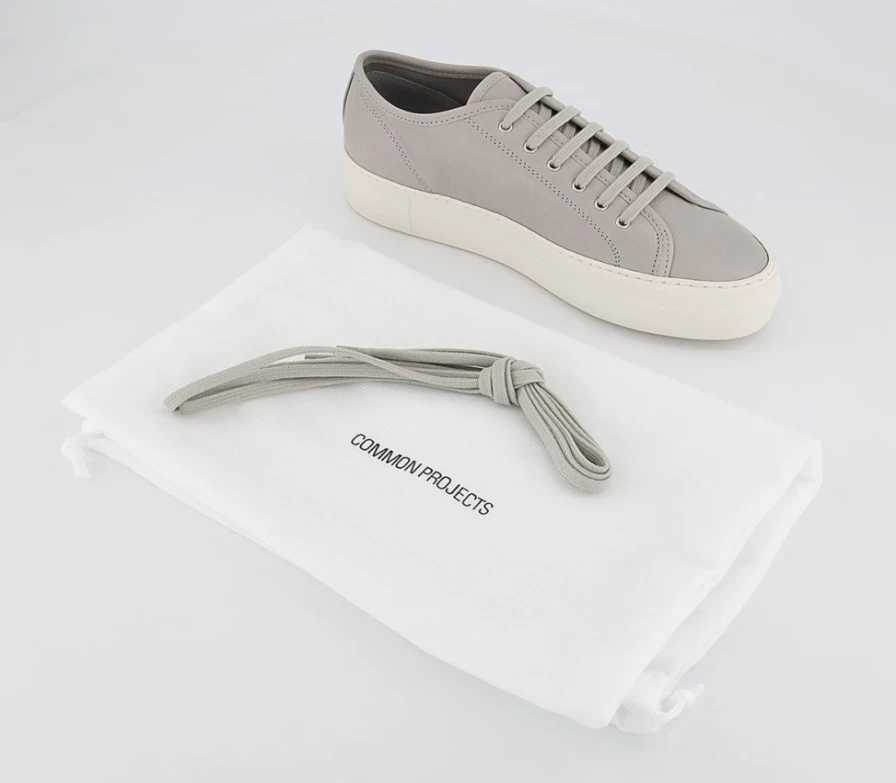 Common Projects Women's Grey Tournament Low Top Sneakers
