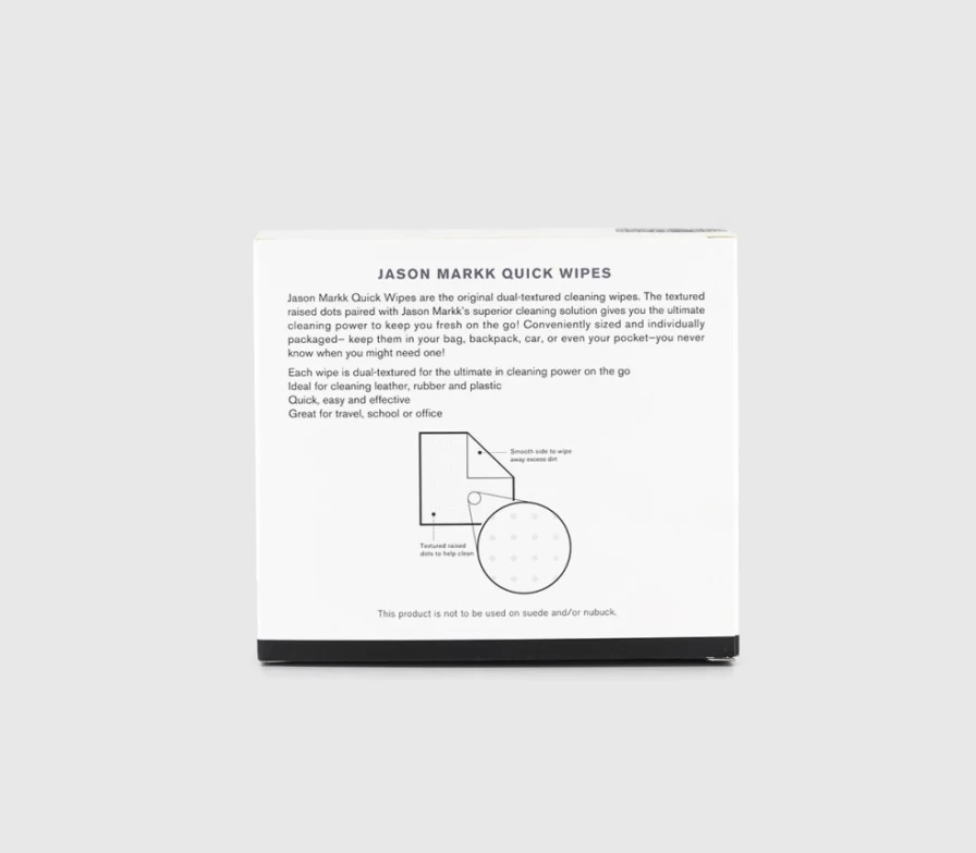 JASON MARKK Quick Wipes 30 Pack - Premium Shoe Cleaning Wipes for Men