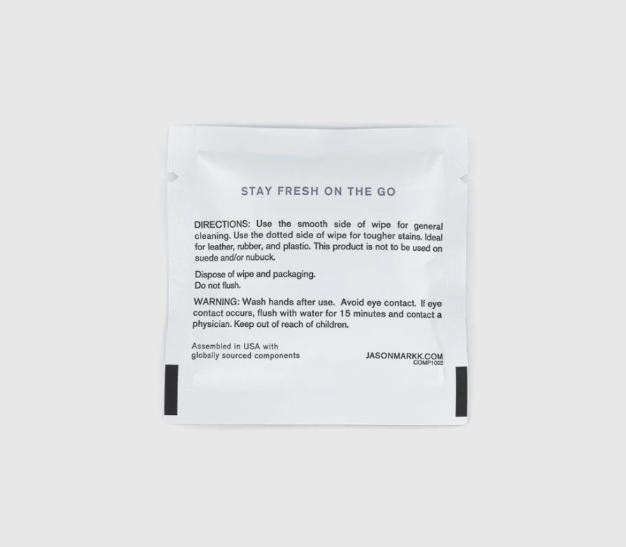 JASON MARKK Quick Wipes 30 Pack - Premium Shoe Cleaning Wipes for Men