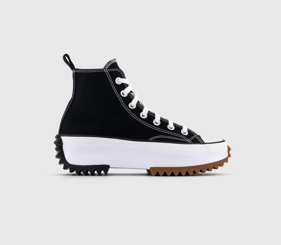 Converse Run Star Hike Platform Sneakers for Men in Black & White - Chunky Sole High Top Trainers