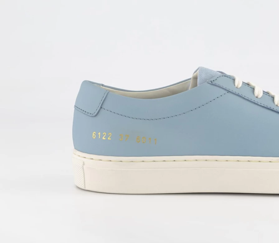 Common Projects Women's Powder Blue Achilles Suede and Leather Trainers