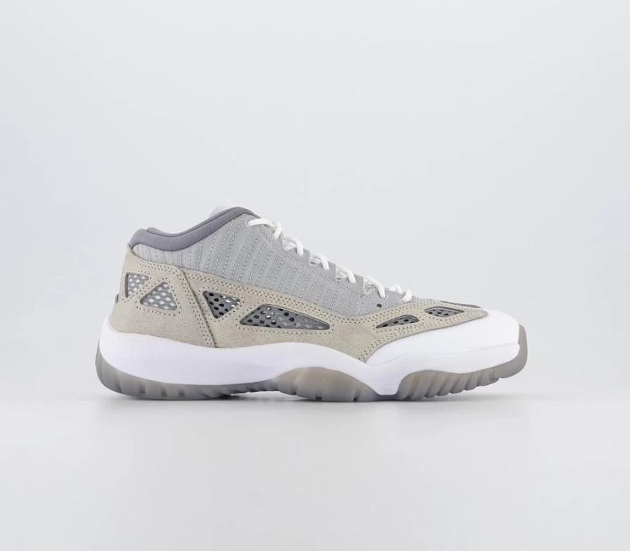 Jordan Air Jordan 11 Retro Low IE Men's Sneakers in Light Orewood Brown, Neutral Grey, White Cement
