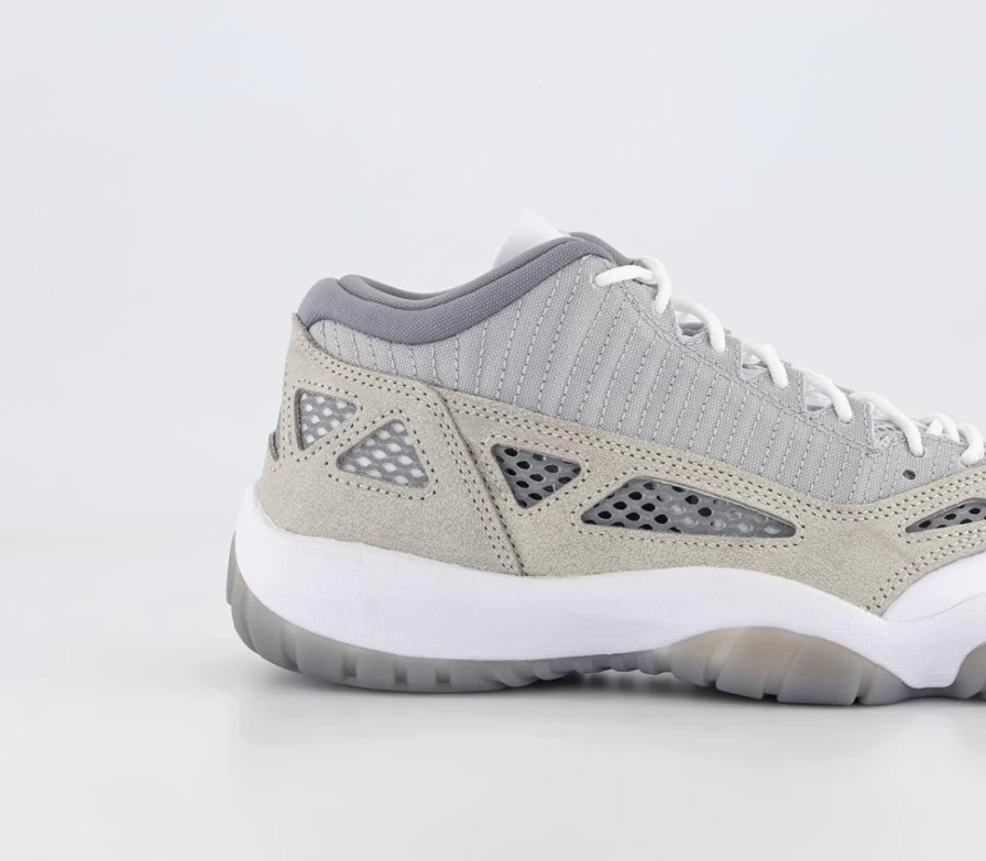 Jordan Air Jordan 11 Retro Low IE Men's Sneakers in Light Orewood Brown, Neutral Grey, White Cement