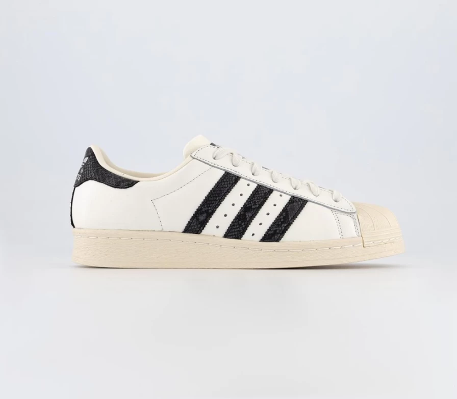 Adidas Superstar 82 Women's Trainers in Core White, Core Black, and Cream White
