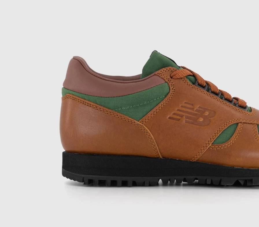New Balance Men's Rainier Trainers in Brown & Dark Green - Lightweight Running Shoes for Trail & Road