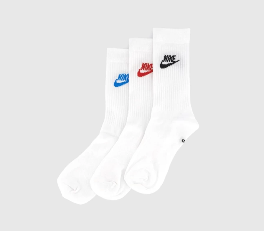 Nike Men's Sports Everyday Essential High Socks 3-Pair Pack - Multicolour