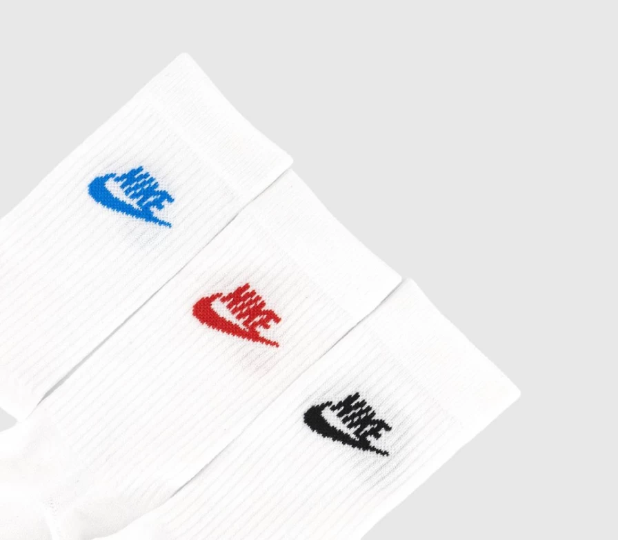 Nike Men's Sports Everyday Essential High Socks 3-Pair Pack - Multicolour