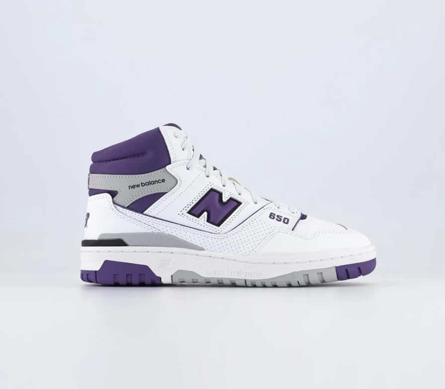 New Balance BB650 White Purple Men's Training Shoes