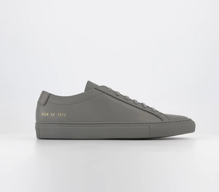 Common Projects Men's Achilles Low Top Sneakers in Cobalt Grey