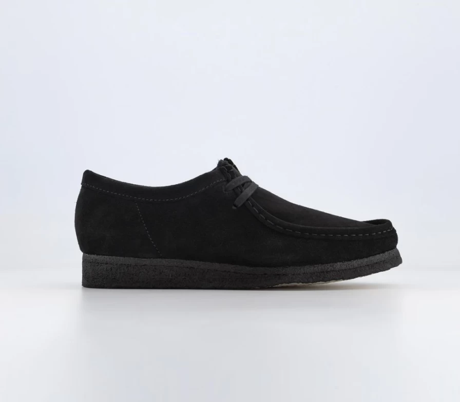 Clarks Originals Men's Wallabee Boot in Black Suede - Classic Comfort & Style