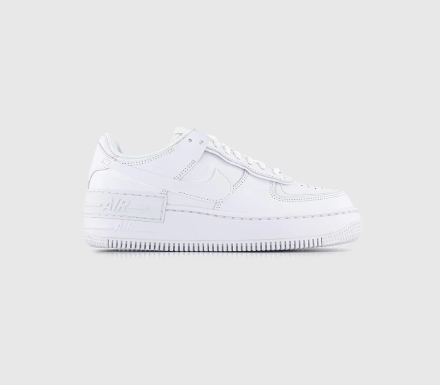 Nike Air Force 1 Shadow Men's Trainers in White Mono - Official Nike Shoes