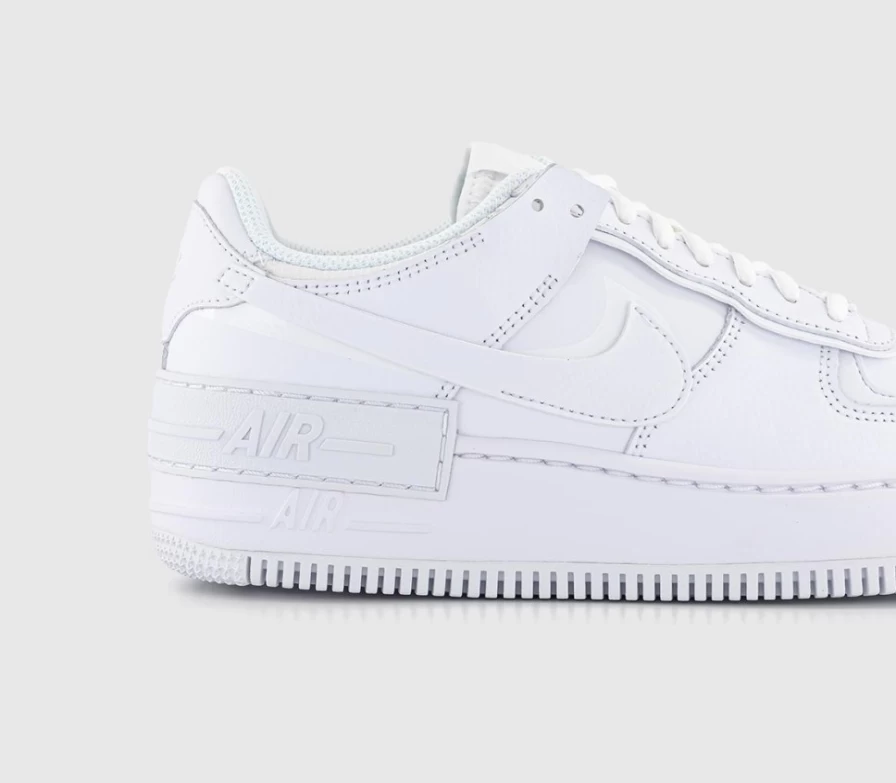 Nike Air Force 1 Shadow Men's Trainers in White Mono - Official Nike Shoes