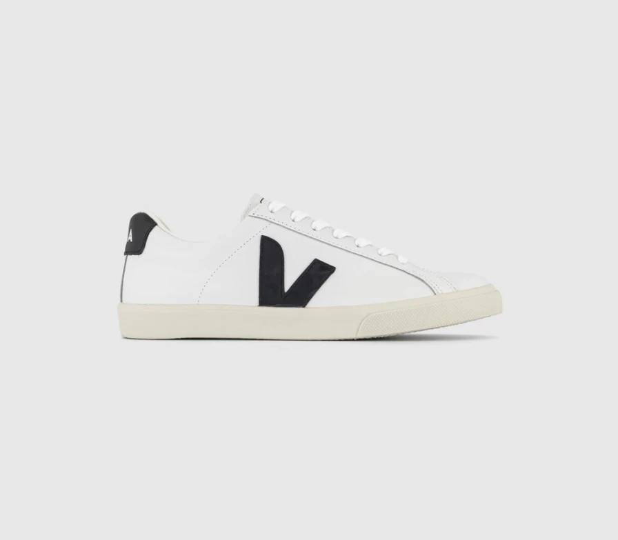 VEJA Esplar Men's White Black F Trainers – Sustainable Sneakers