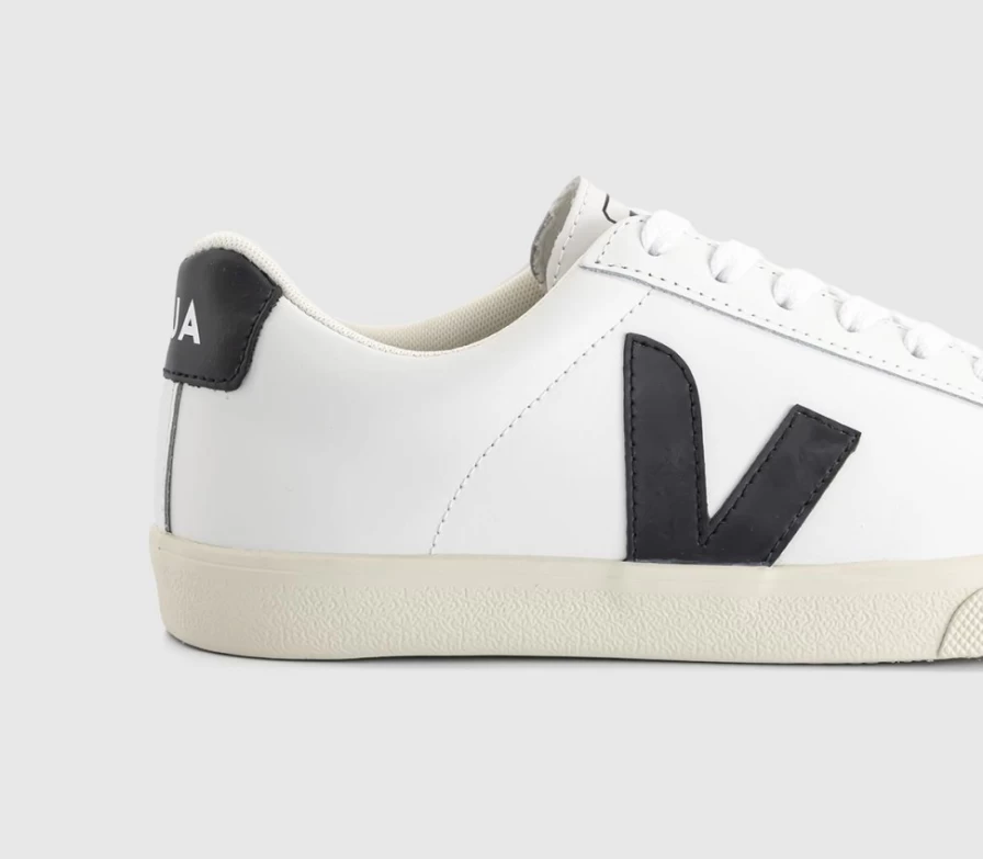 VEJA Esplar Men's White Black F Trainers – Sustainable Sneakers