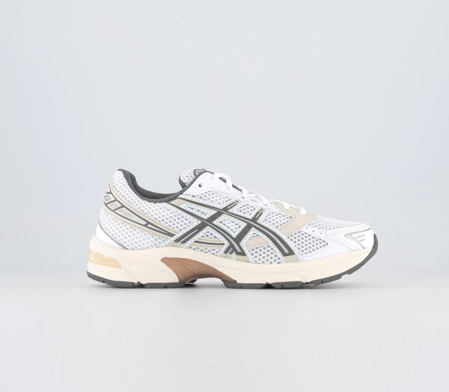 Asics Gel 1130 Women's Running Shoes in White Clay Grey | Lightweight Trainers for Women