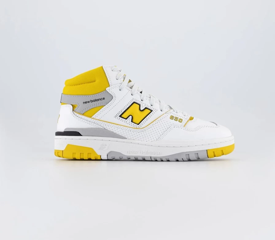 New Balance BB650 White Yellow Men's Training Shoes